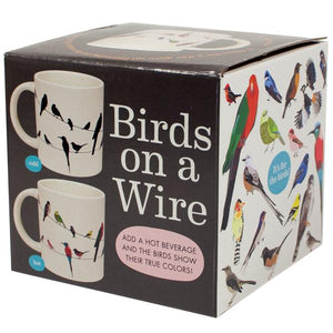 Birds on a Wire colour changing mug