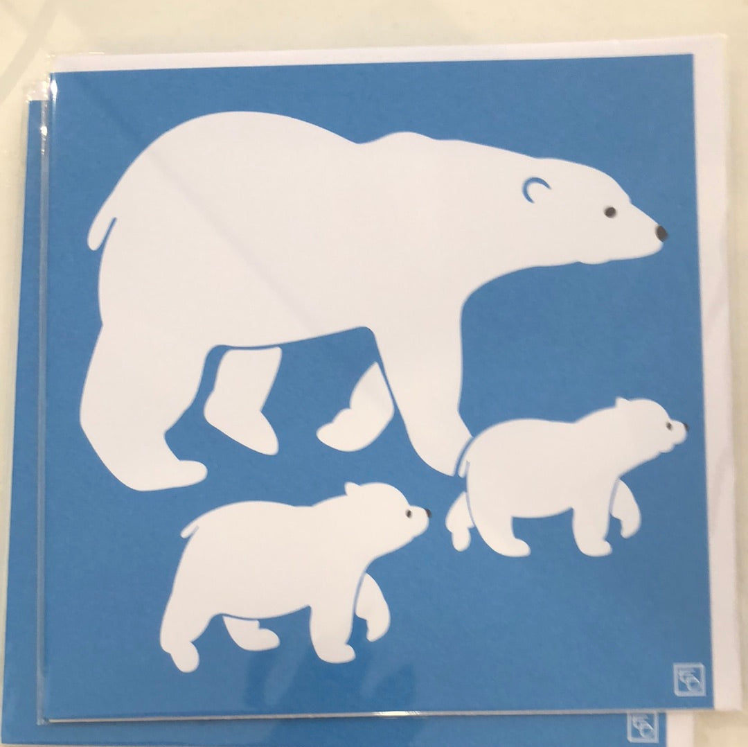 Polar Bear Blue Card
