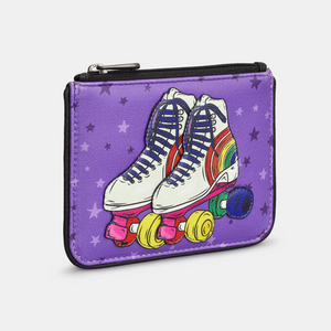 Rollerskates small leather purse