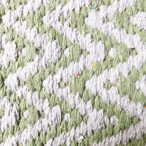 Zigzag Re-cycled Cotton Rug - Pistachio