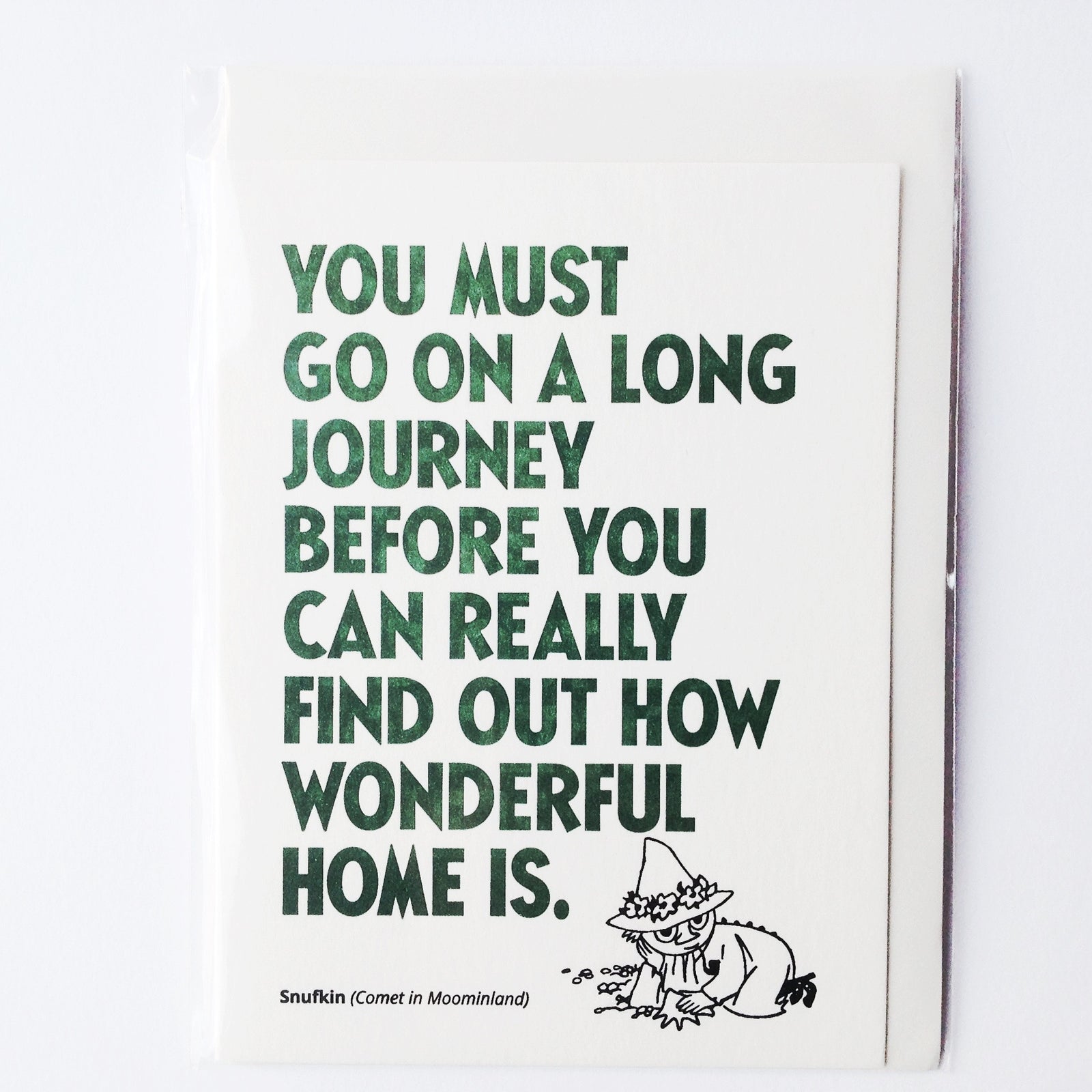 Moomin card - A long journey