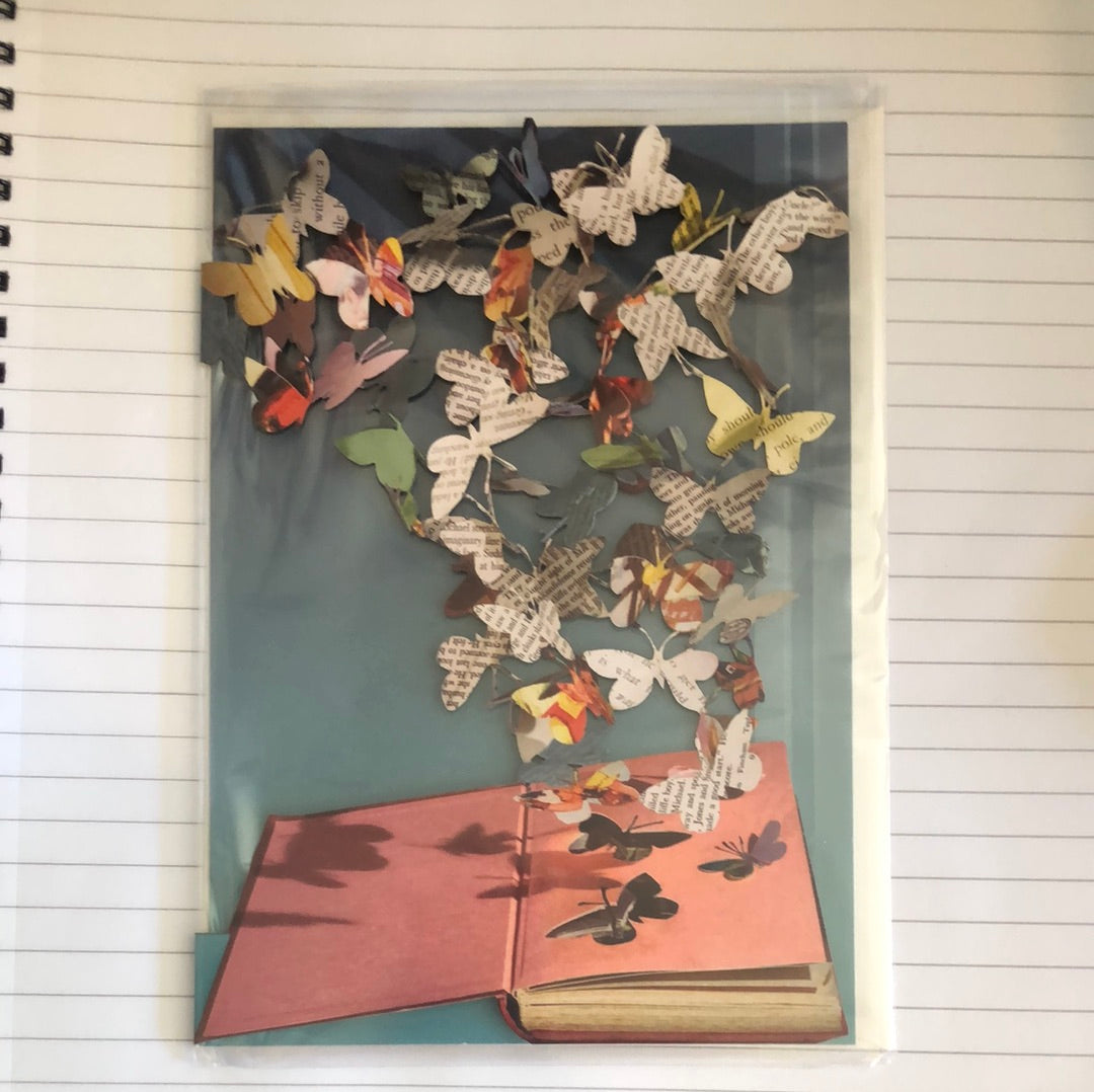 Card - Book with butterflies GC 2091