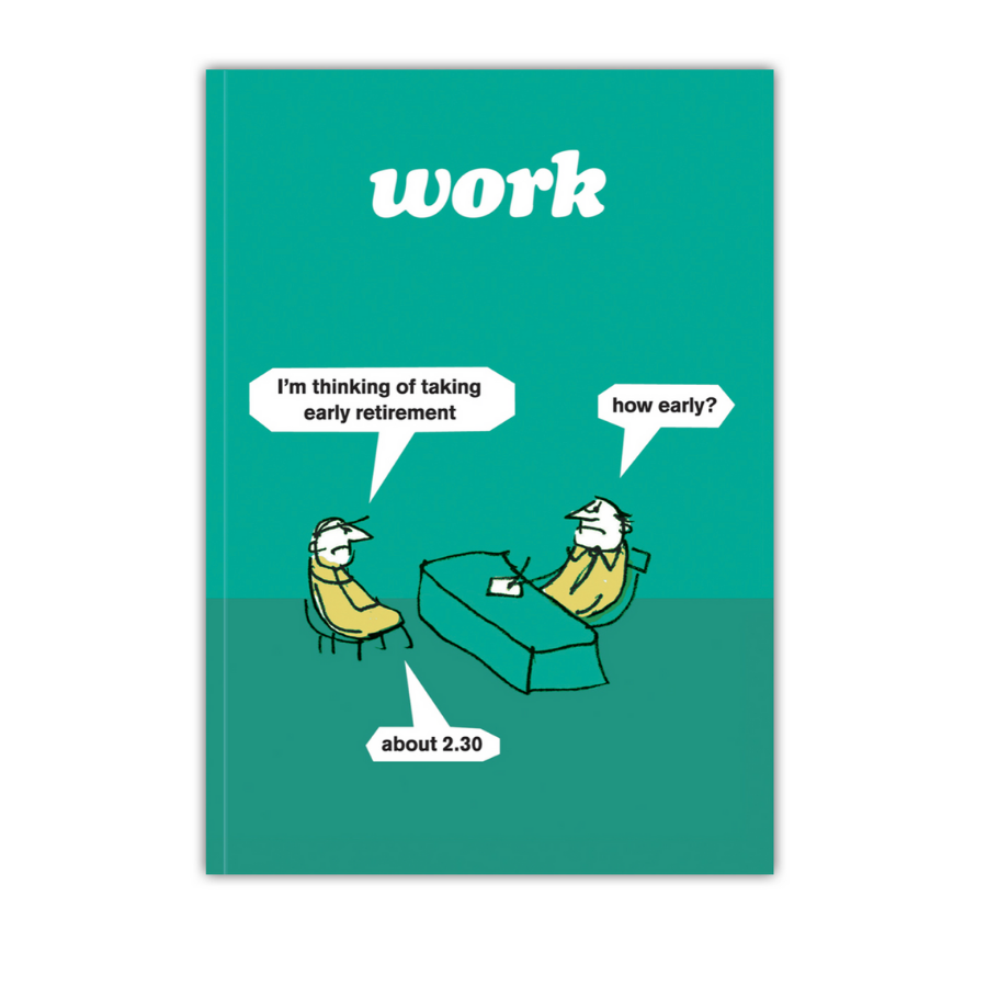 Early Retirement Notebook by Modern Toss