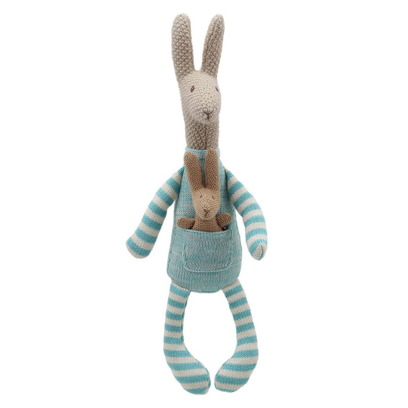 Kangaroo with Joey - Knitted Toy